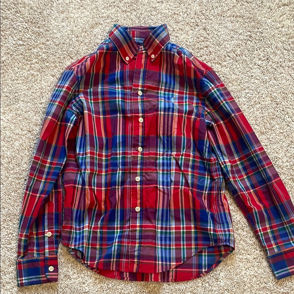 Polo Boy’s Plaid Shirt size M (10-12)